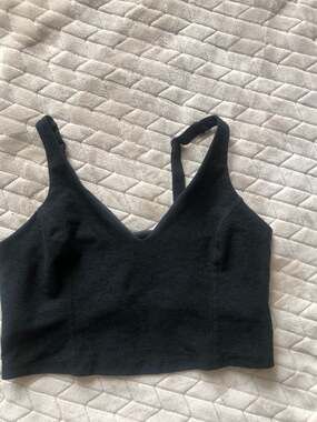 Beyond Yoga Spacedye Always On Cropped Tank Top in Black Heather